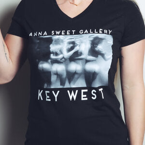 Anna Sweet Gallery - Women's Black V & Scoop Neck Tee