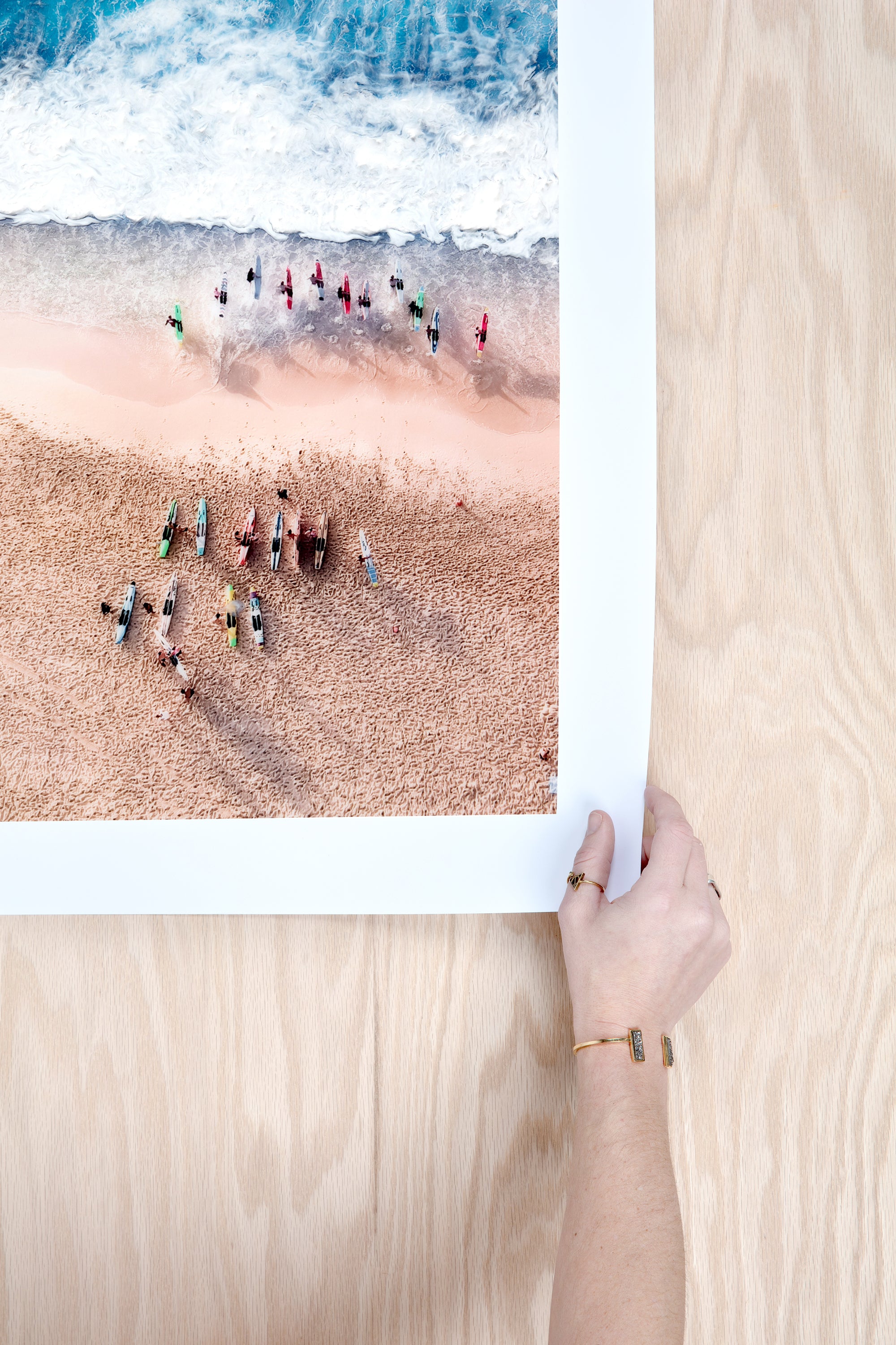 Drone Wave Photograph "Paddle To The Metal"