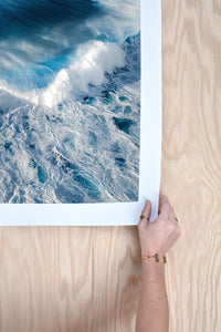 Drone Wave Photograph "White Water"